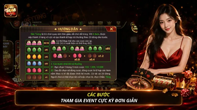 Các bước tham gia event cực kỳ đơn giản