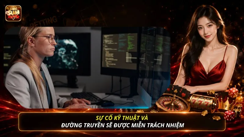 Sự cố kỹ thuật và đường truyền sẽ được miễn trách nhiệm